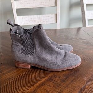 Toms Gray Suede Ankle Boots